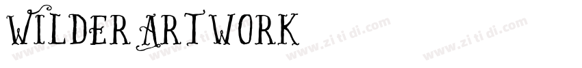 Wilder Artwork字体转换